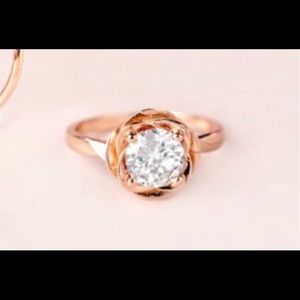 Rose gold Rose ring
